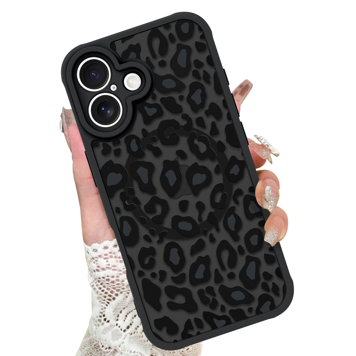 KANGHAR Case for iPhone 16 Phone Case Leopard Printed Pattern