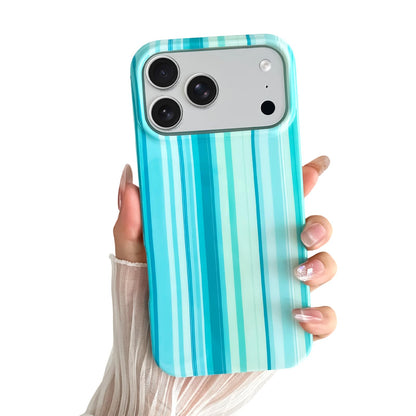Yeddabox for iPhone 16 Pro Case Cute Striped Phone Case Soft TPU Slim Shockproof Phone Cover for Women Girls, Pink and Yellow