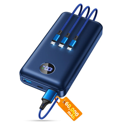 ZZI Portable Charger Power Bank 60000mAh, 22.5W PD Fast-Charge Battery Pack