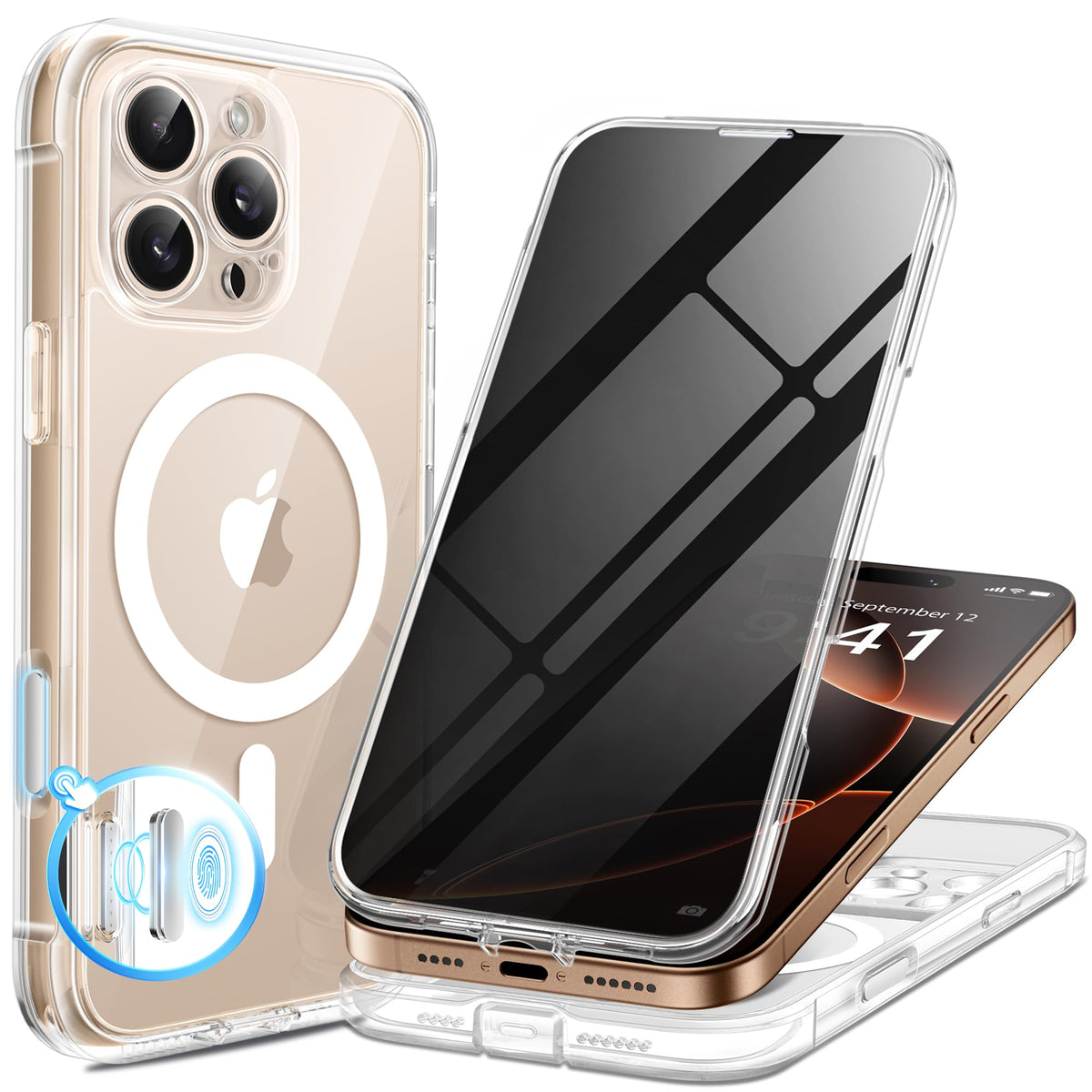 BERFY for iPhone 18 Pro Max Case/iPhone 17 Pro Max Case, Fit for Magsafe