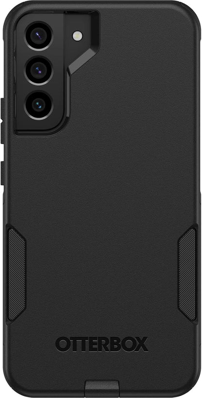 OtterBox Galaxy S22+ Commuter Series Case - BLACK, slim & tough, pocket-friendly, with port protection