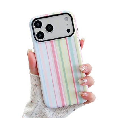 Colorful Striped Pattern Phone Case,for iPhone 15