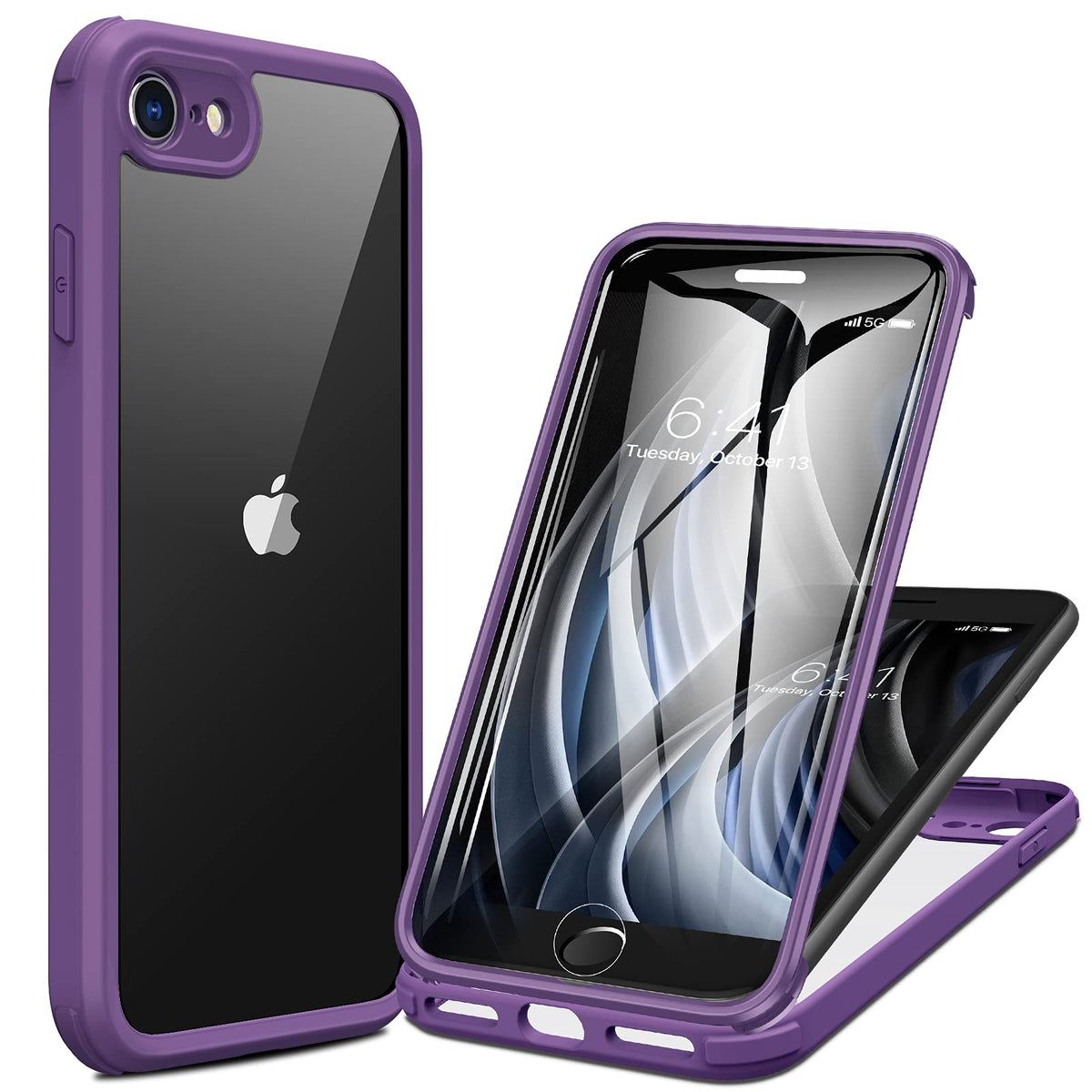 Miracase Magnetic for iPhone 15 Pro Max Case 6.7'' [Compatible with Magsafe] Full-Body Drop Proof Bumper Phone Case for iPhone 15 Pro Max with Built-in 9H Tempered Glass Screen Protector,Black