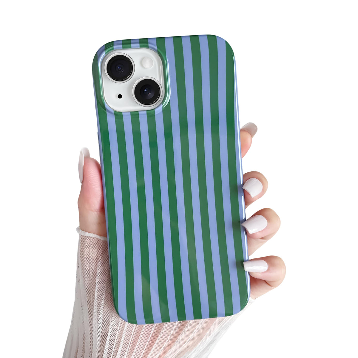 Yeddabox for iPhone 16 Pro Case Cute Striped Phone Case Soft TPU Slim Shockproof Phone Cover for Women Girls, Pink and Yellow