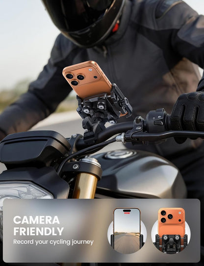 Lamicall Motorcycle Bike Phone Mount with Upgrade Vibration Dampener