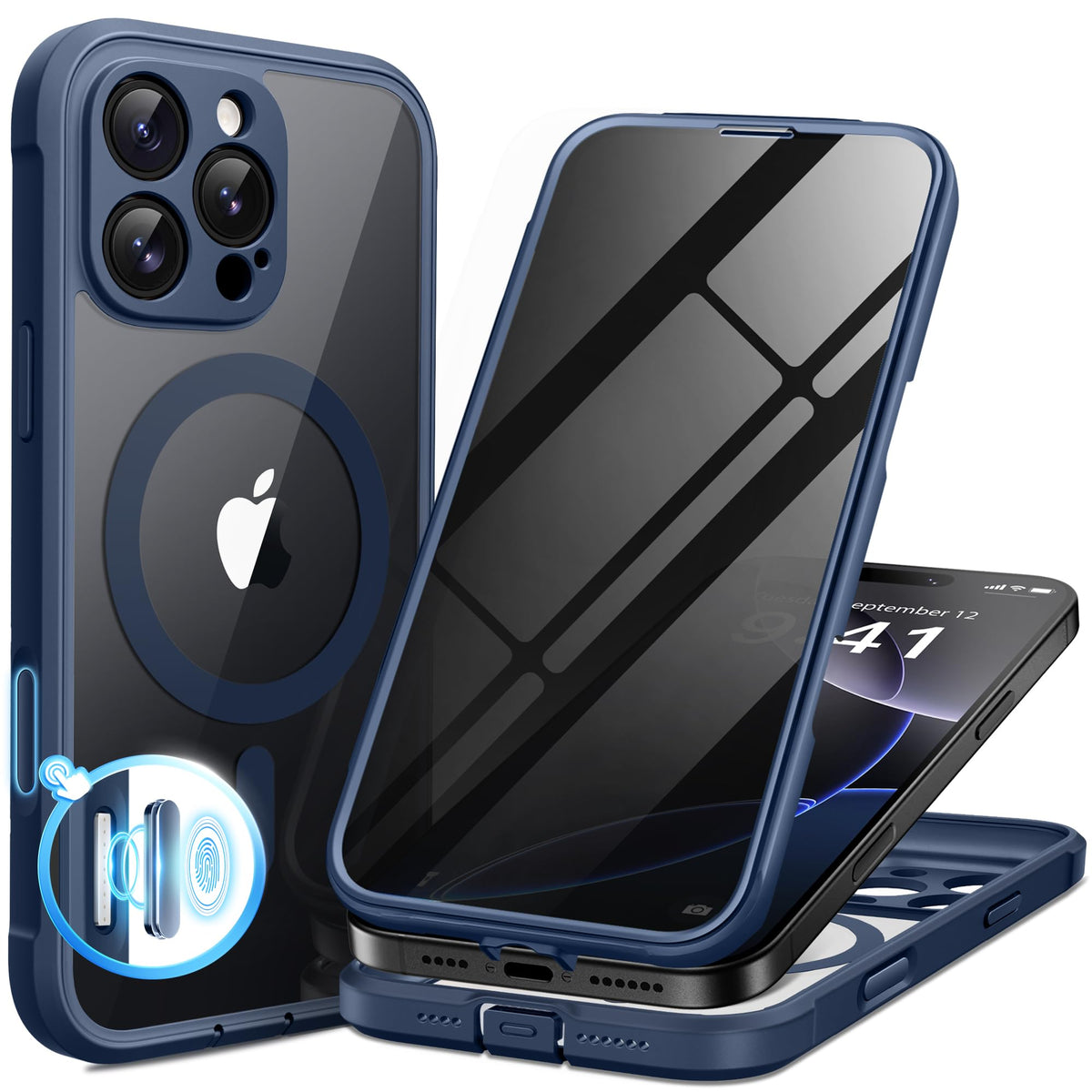 BERFY for iPhone 18 Pro Max Case/iPhone 17 Pro Max Case, Fit for Magsafe