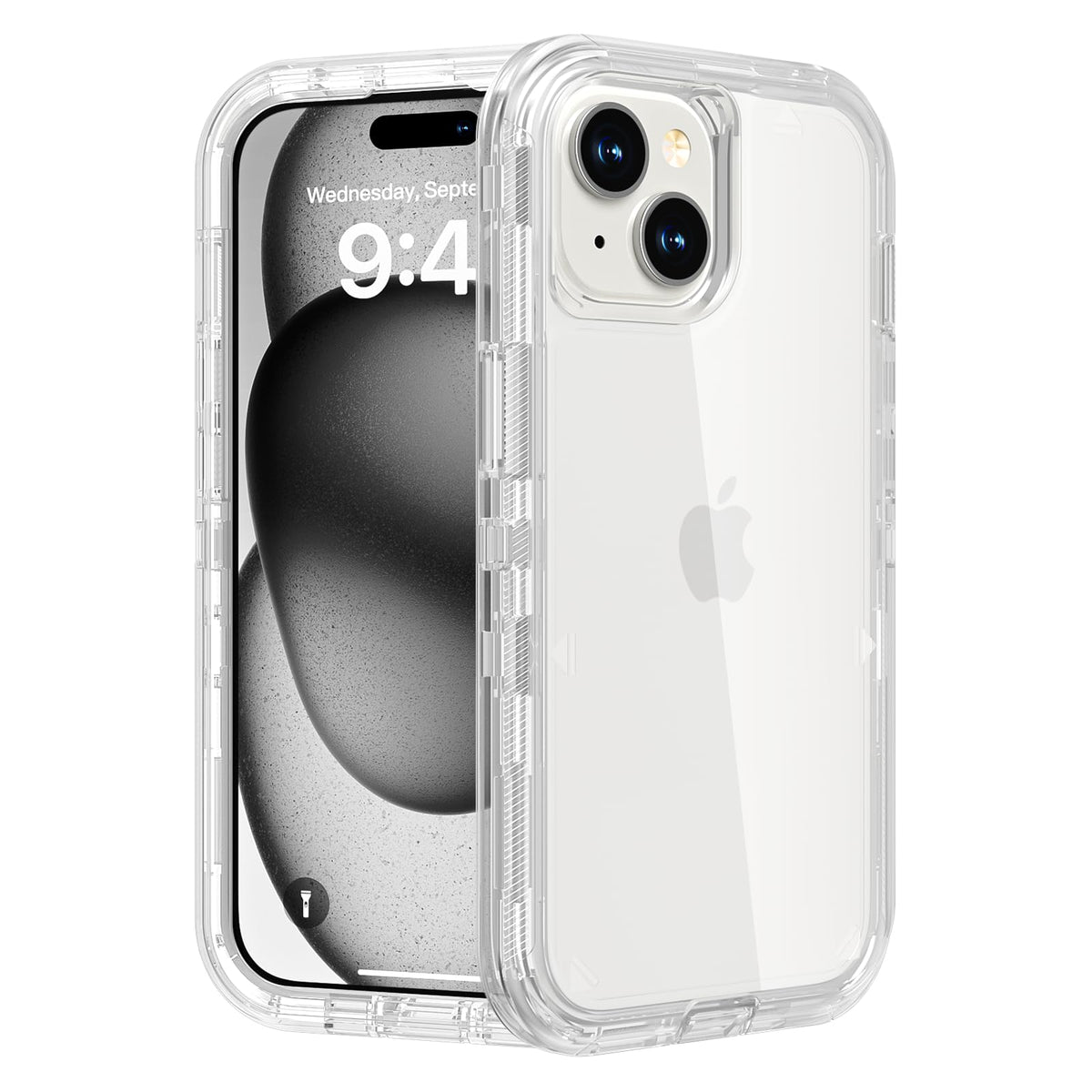 Follaroma for iPhone 16 Plus Case, Shockproof, Crystal Clear