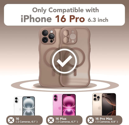 CAPRARO for iPhone 16 Pro Case for Women, Compatible with MagSafe