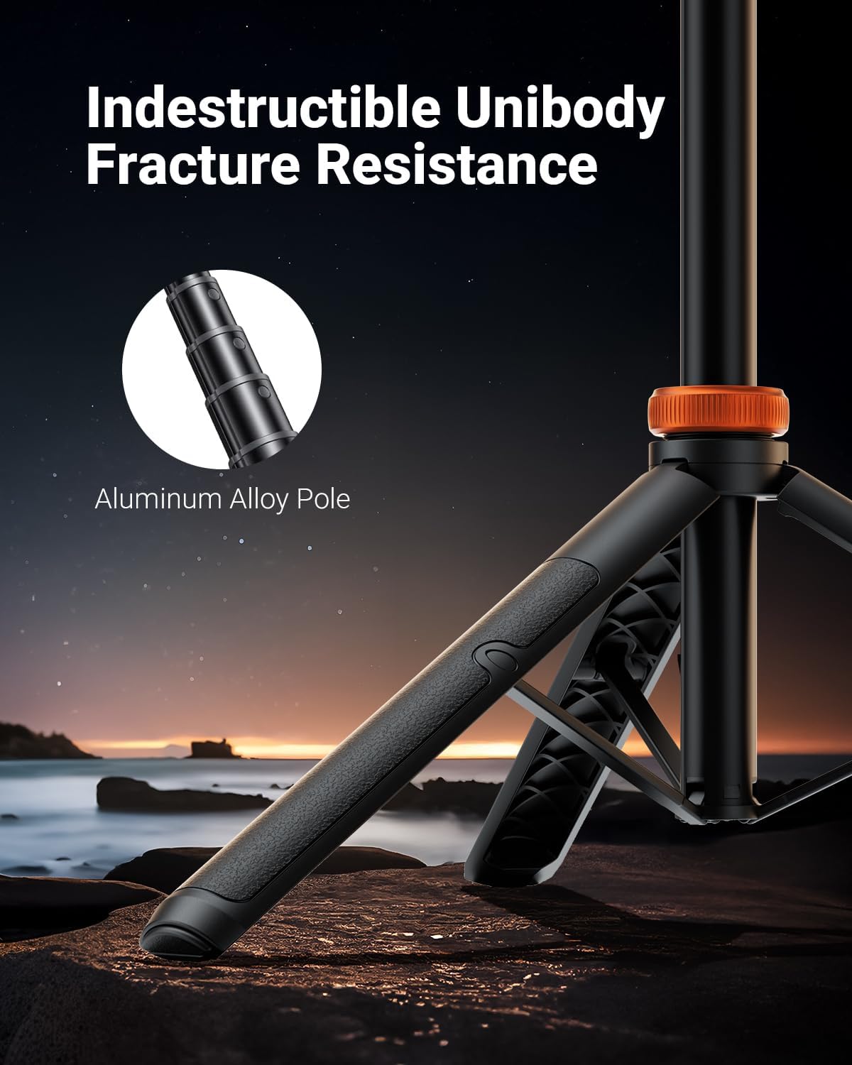 EUCOS 62" Magnetic Phone Tripod for iPhone, Selfie Stick Tripod with Remote
