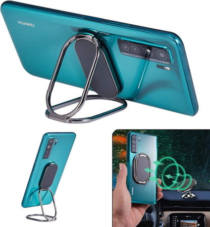Foldable Phone Ring Holder, 360° Rotating Metal Grip Kickstand