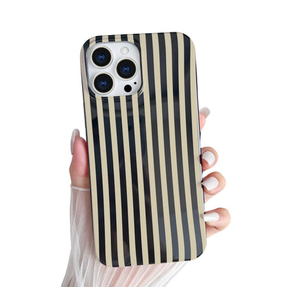 Yeddabox for iPhone 16 Pro Case Cute Striped Phone Case Soft TPU Slim Shockproof Phone Cover for Women Girls, Pink and Yellow