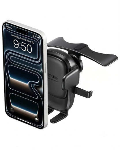 iOttie Easy One Touch Signature Dashboard & Windshield Universal Car Mount Phone Holder Desk Stand with Suction Cup Base and Telescopic Arm for iPhone, Samsung, Google, More Smartphones
