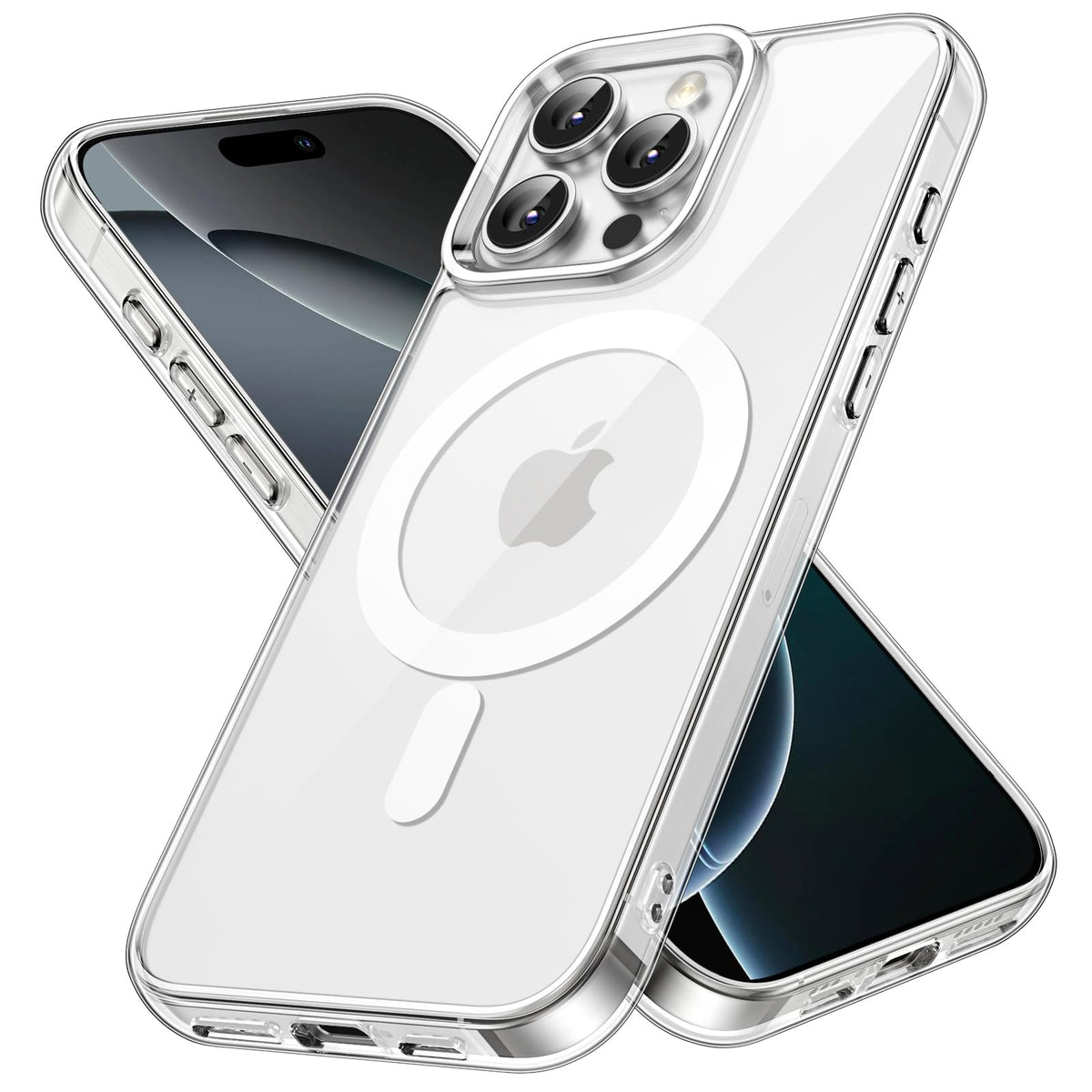 JETech Magnetic Case for iPhone 16, Clear