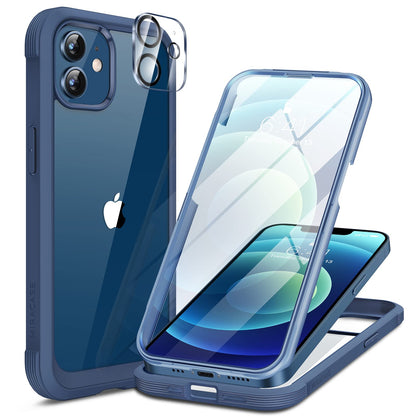 Miracase Magnetic for iPhone 15 Pro Max Case 6.7'' [Compatible with Magsafe] Full-Body Drop Proof Bumper Phone Case for iPhone 15 Pro Max with Built-in 9H Tempered Glass Screen Protector,Black