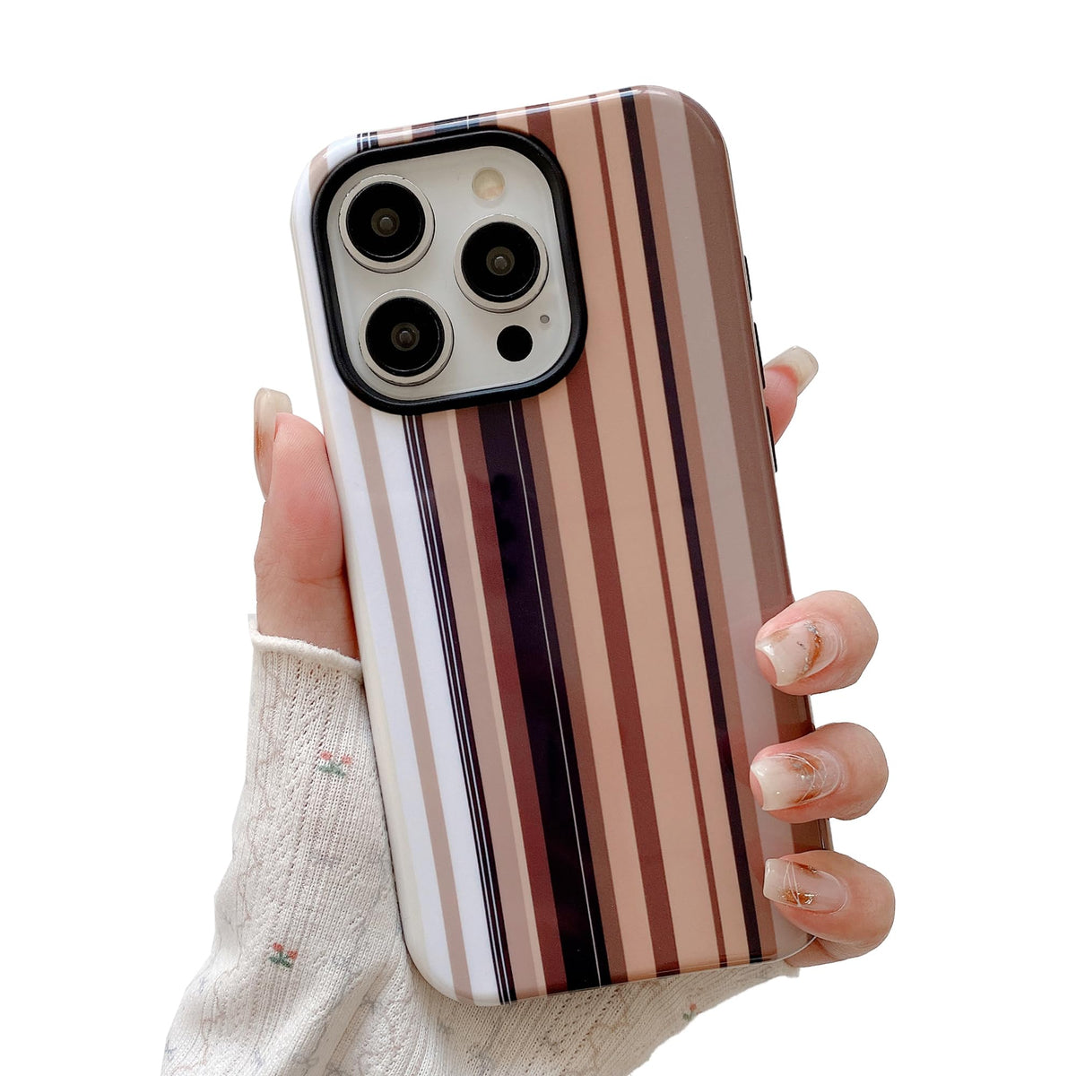 Colorful Striped Pattern Phone Case,for iPhone 15