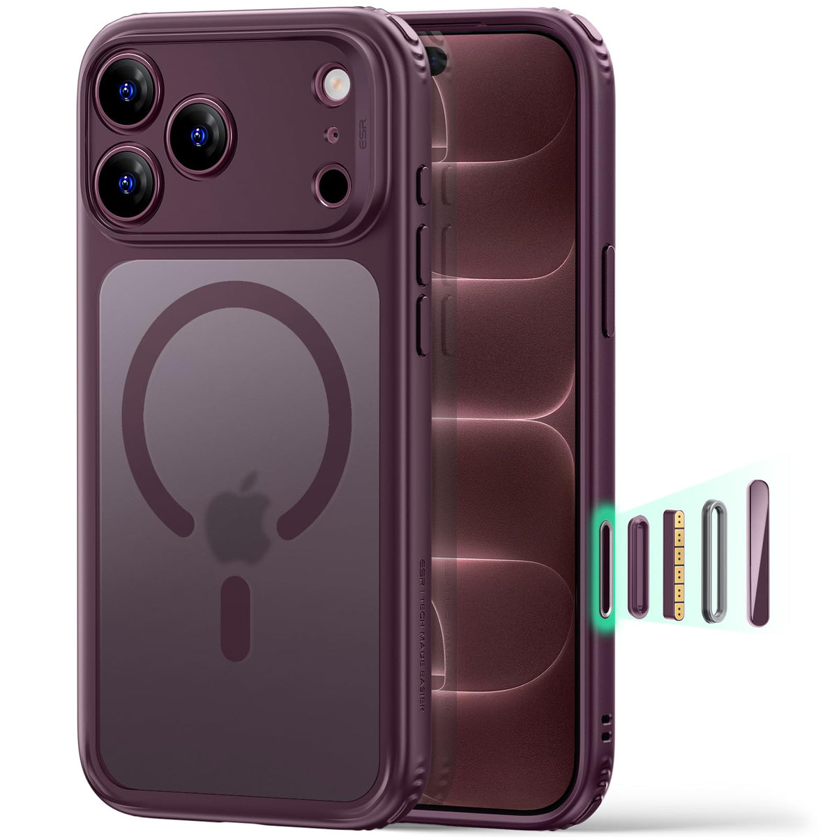 ESR Classic Hybrid for iPhone 16 Case, Clear