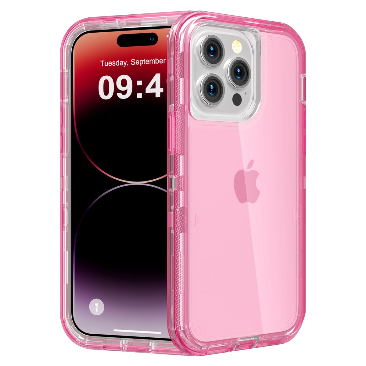 Follaroma for iPhone 16 Plus Case, Shockproof, Crystal Clear