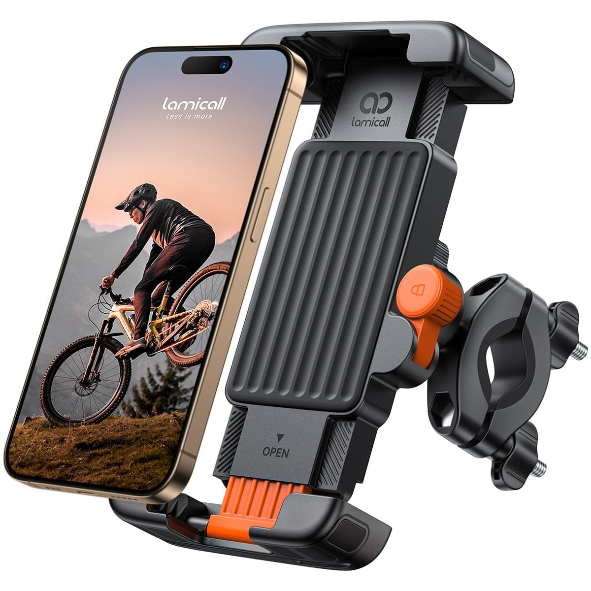 Lamicall Bike Motorcycle Phone Mount Holder - [1s Quick Lock]
