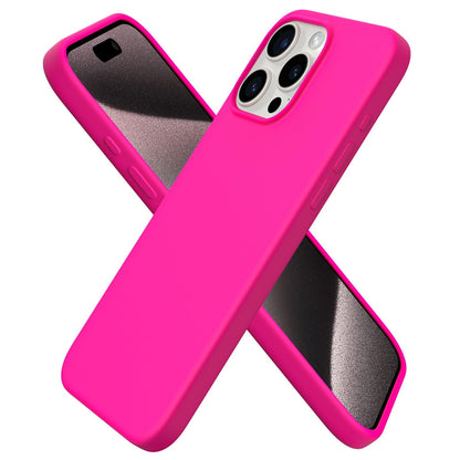ORNARTO for iPhone 15 Pro Max Case, Liquid Silicone, Cherry Blossom