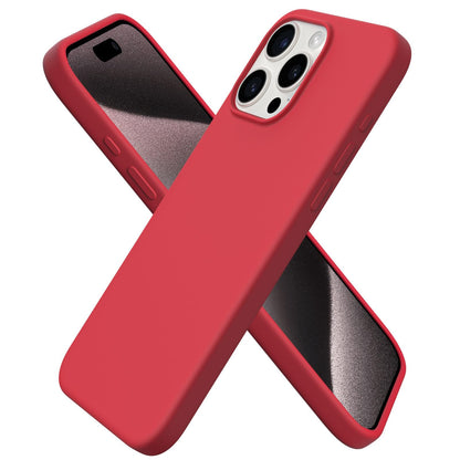ORNARTO for iPhone 15 Pro Max Case, Liquid Silicone, Cherry Blossom