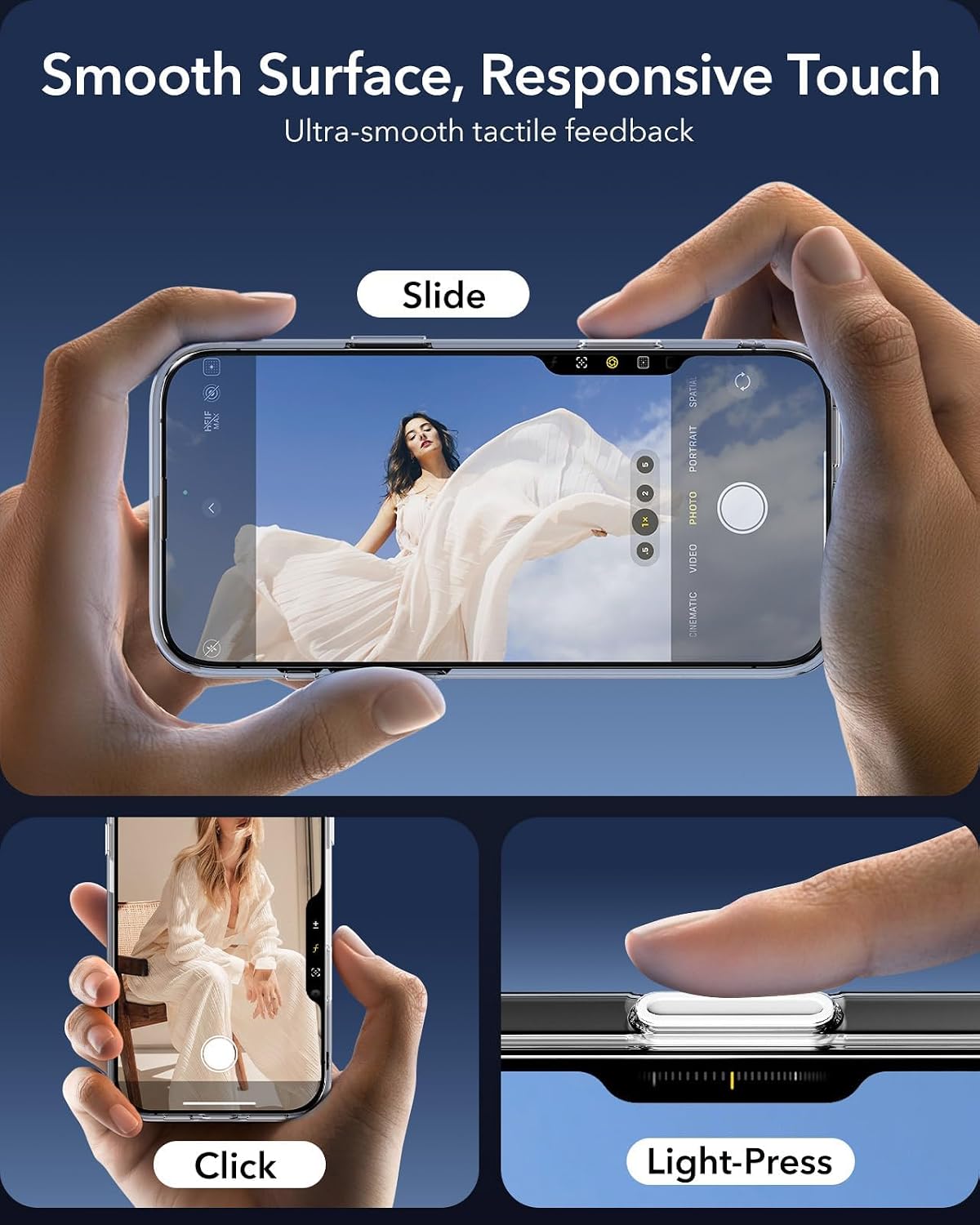 ESR Classic Hybrid for iPhone 16 Case, Clear