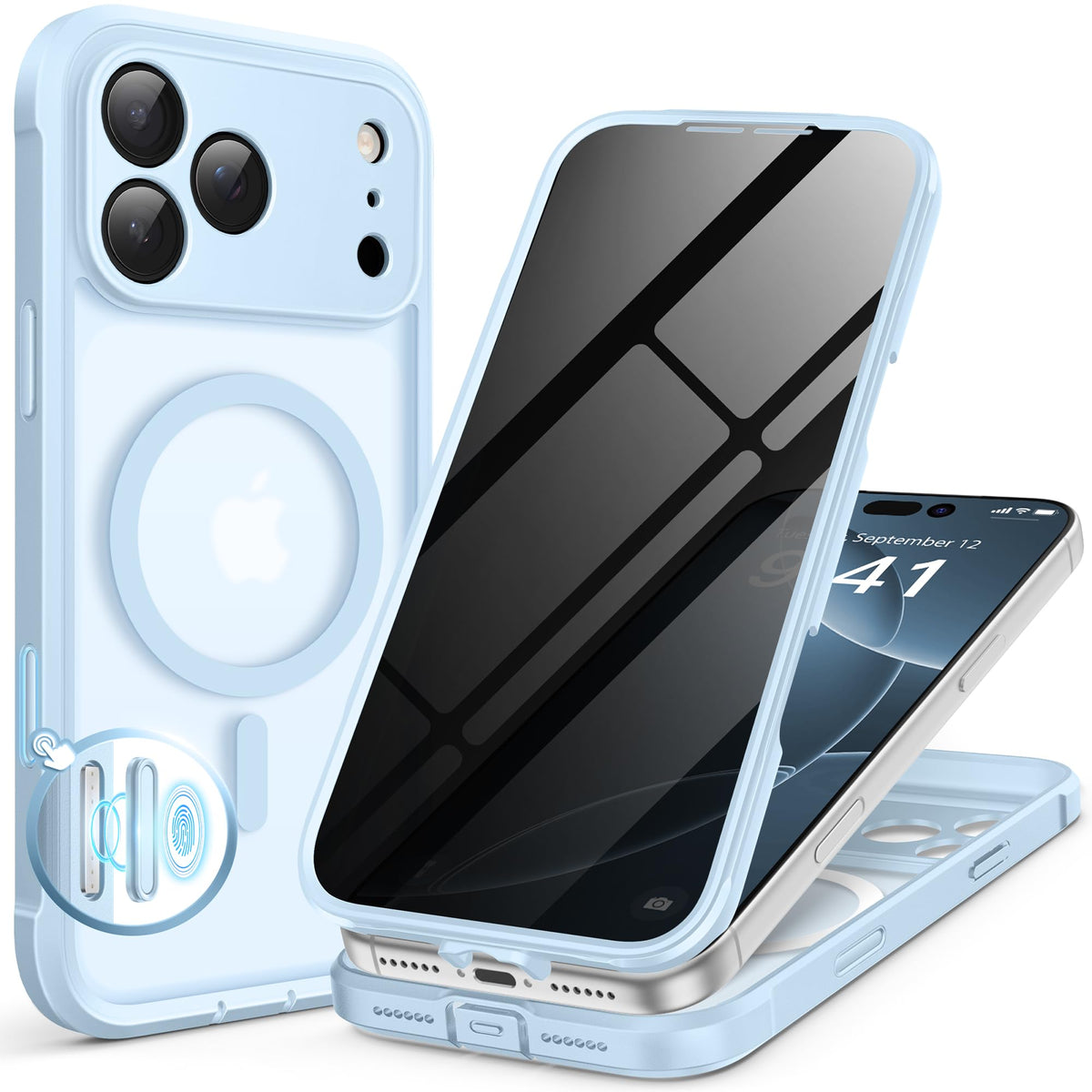 BERFY for iPhone 18 Pro Max Case/iPhone 17 Pro Max Case, Fit for Magsafe
