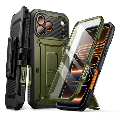 SUPCASE for iPhone 18 Pro Case / 17 Pro Case with Belt Clip, Burgundy