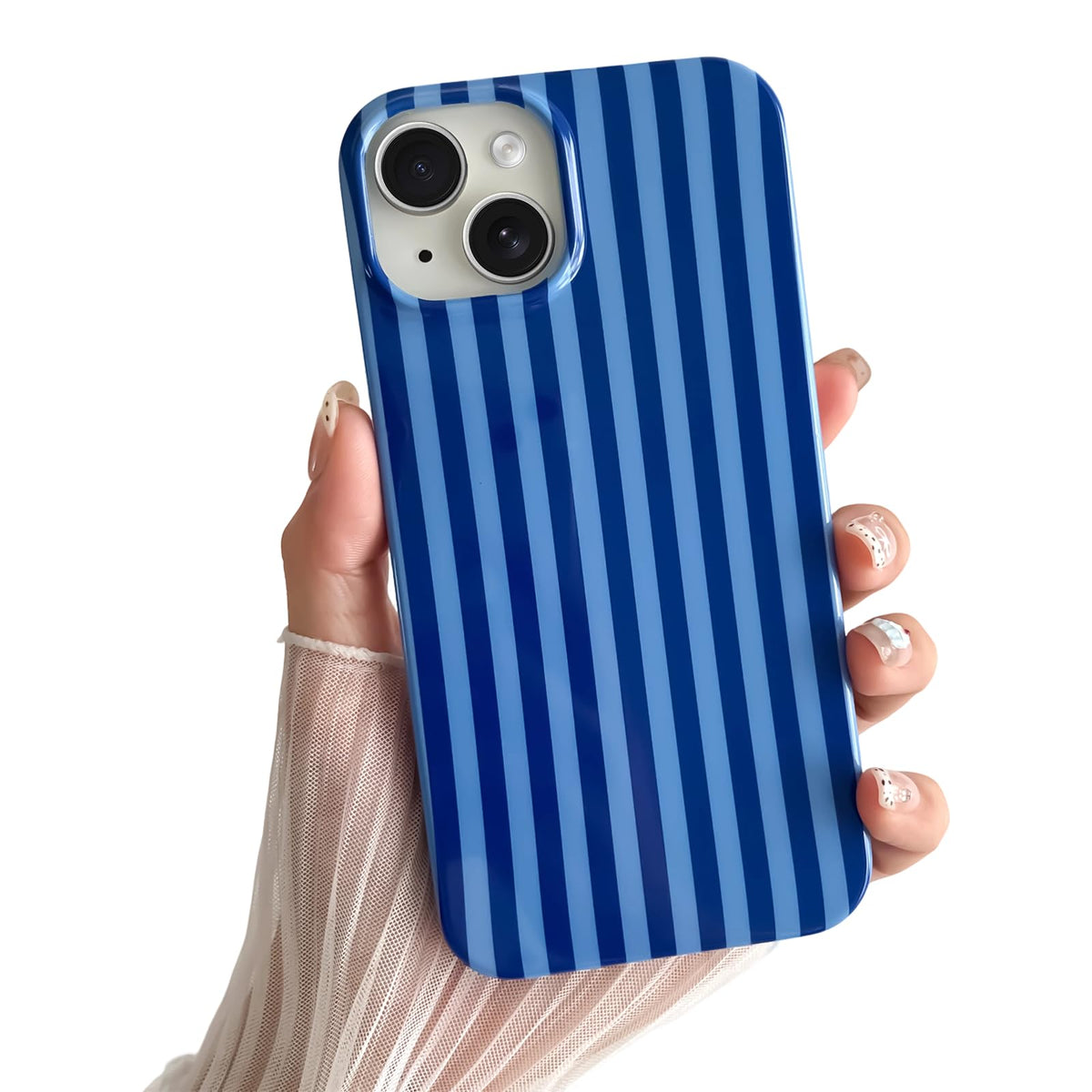 Yeddabox for iPhone 16 Pro Case Cute Striped Phone Case Soft TPU Slim Shockproof Phone Cover for Women Girls, Pink and Yellow