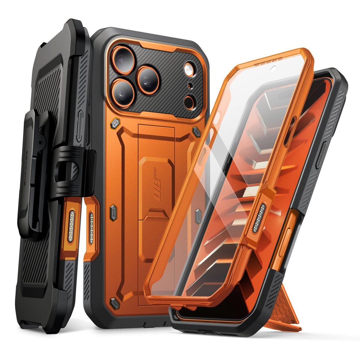 SUPCASE for iPhone 18 Pro Case / 17 Pro Case with Belt Clip, Burgundy