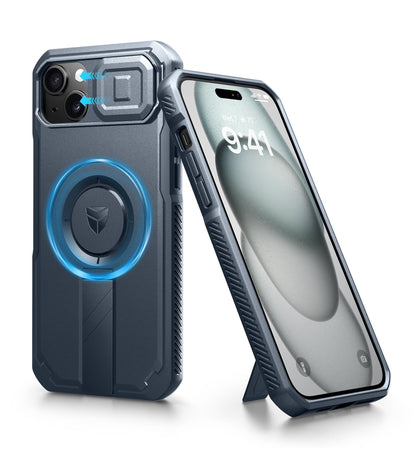 Dexnor for iPhone 17e/16e Case with Slide Camera Cover, 6.1 inch Navy Blue