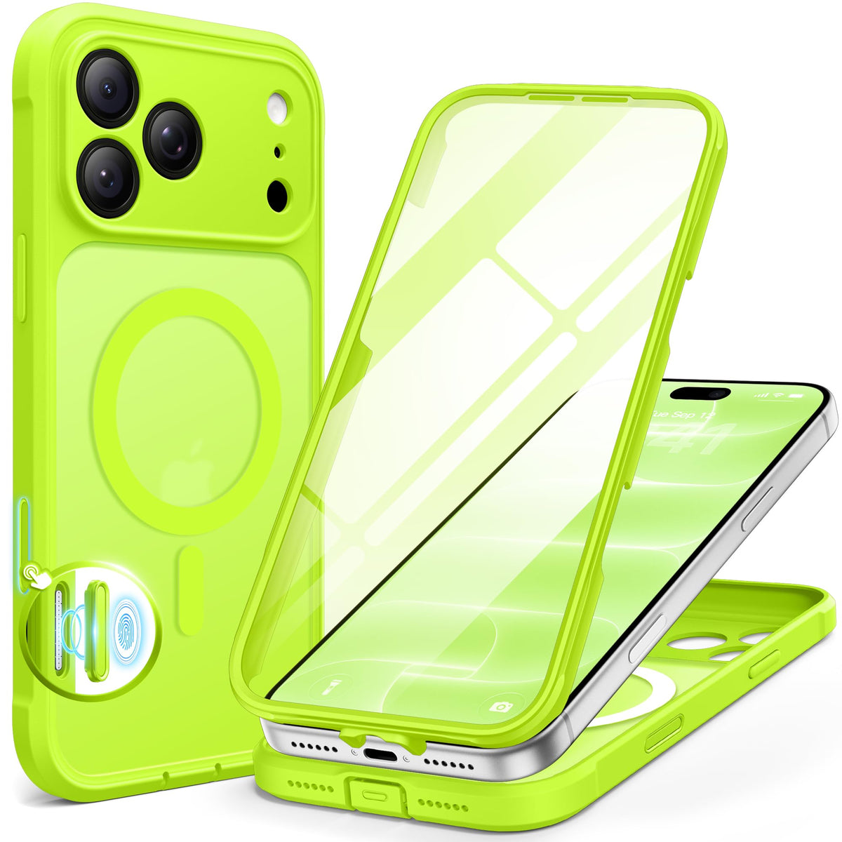 BERFY for iPhone 18 Pro Max Case/iPhone 17 Pro Max Case, Fit for Magsafe