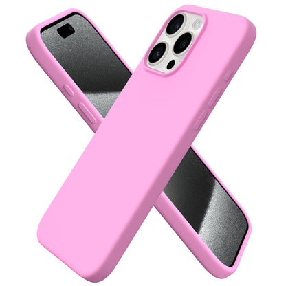 ORNARTO for iPhone 15 Pro Max Case, Liquid Silicone, Cherry Blossom