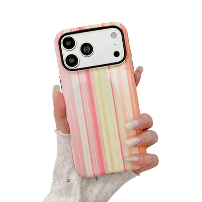 Colorful Striped Pattern Phone Case,for iPhone 15