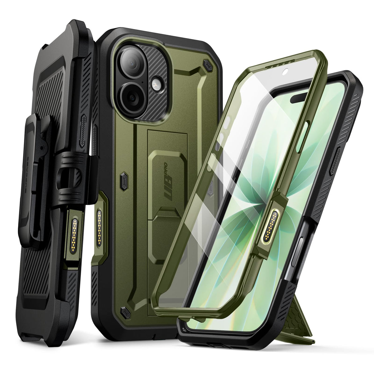 SUPCASE for iPhone 18 Pro Case / 17 Pro Case with Belt Clip, Burgundy