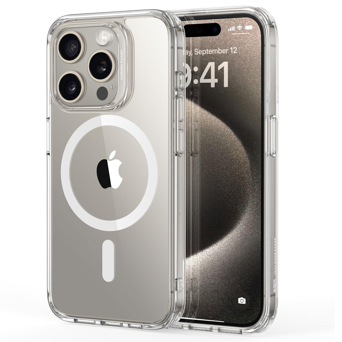 ESR Classic Hybrid for iPhone 15 Pro Max Case, Clear
