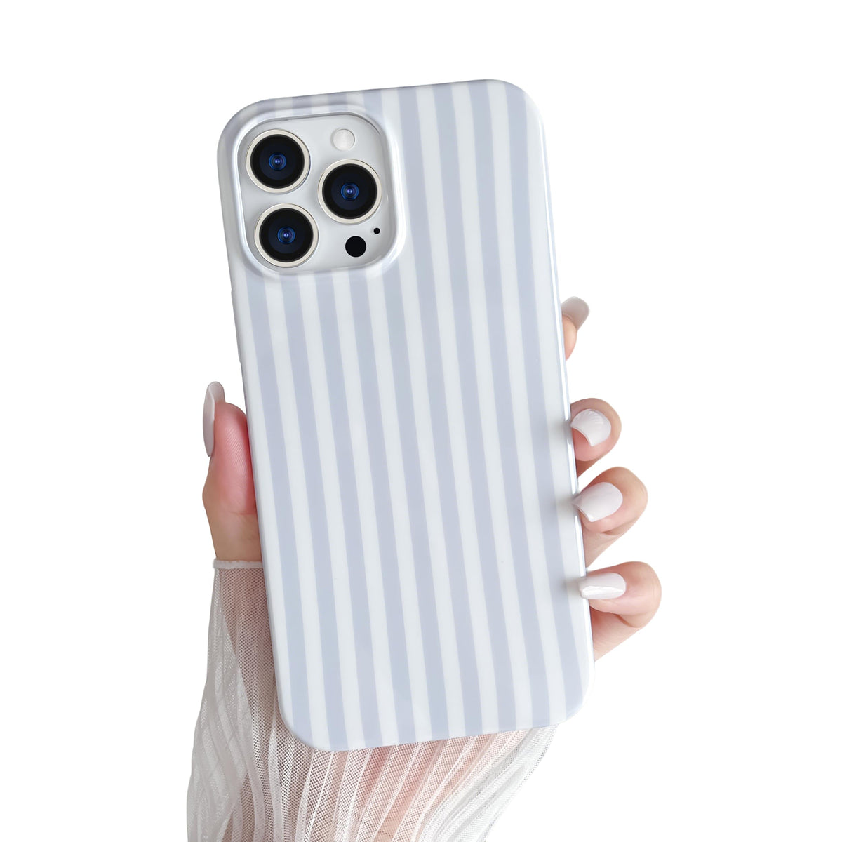 Yeddabox for iPhone 16 Pro Case Cute Striped Phone Case Soft TPU Slim Shockproof Phone Cover for Women Girls, Pink and Yellow