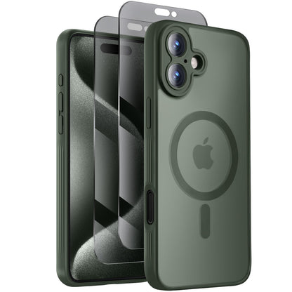 Symcele Designed for iPhone 16 Pro Max Case, Black