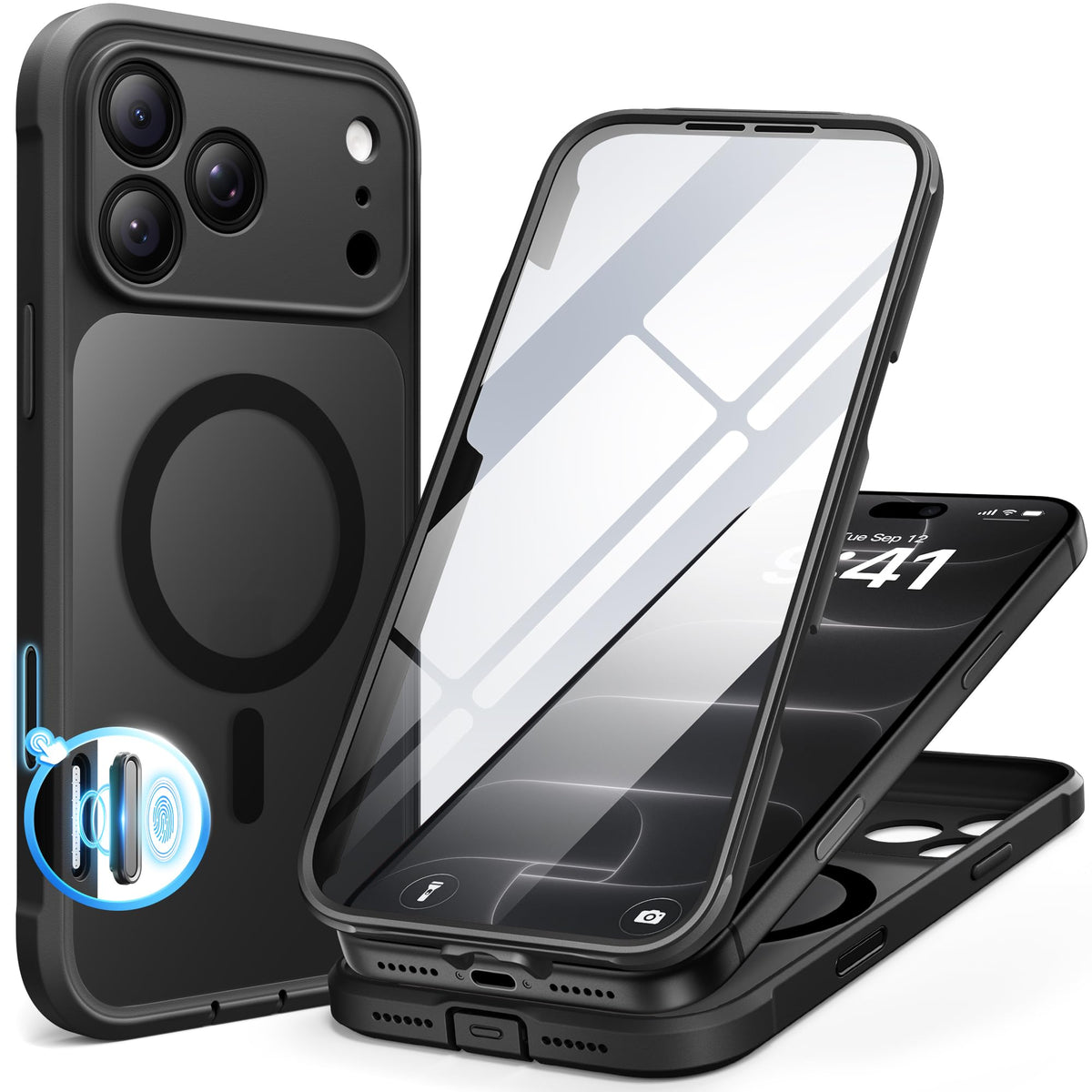 BERFY for iPhone 18 Pro Max Case/iPhone 17 Pro Max Case, Fit for Magsafe