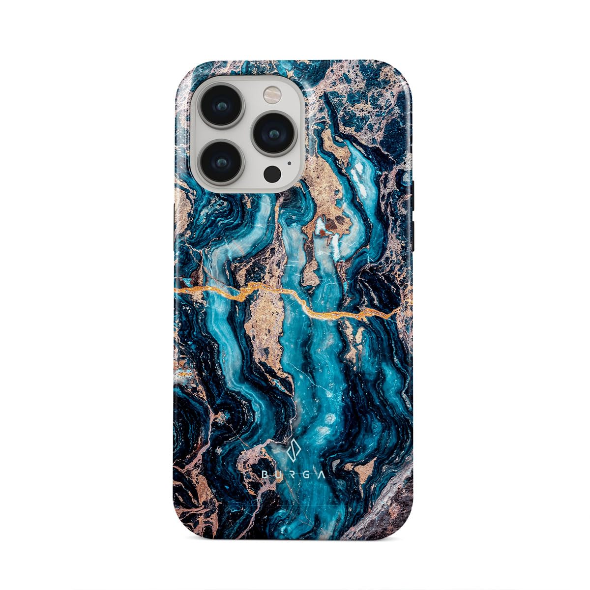 BURGA Unisex Phone Case for iPhone 17 Pro – Dual-Layer Hybrid Design with Shock-Absorbing Silicone & Durable Exterior, Scratch-Resistant Finish and Raised Bezel Edge for Screen Protection & Daily Use