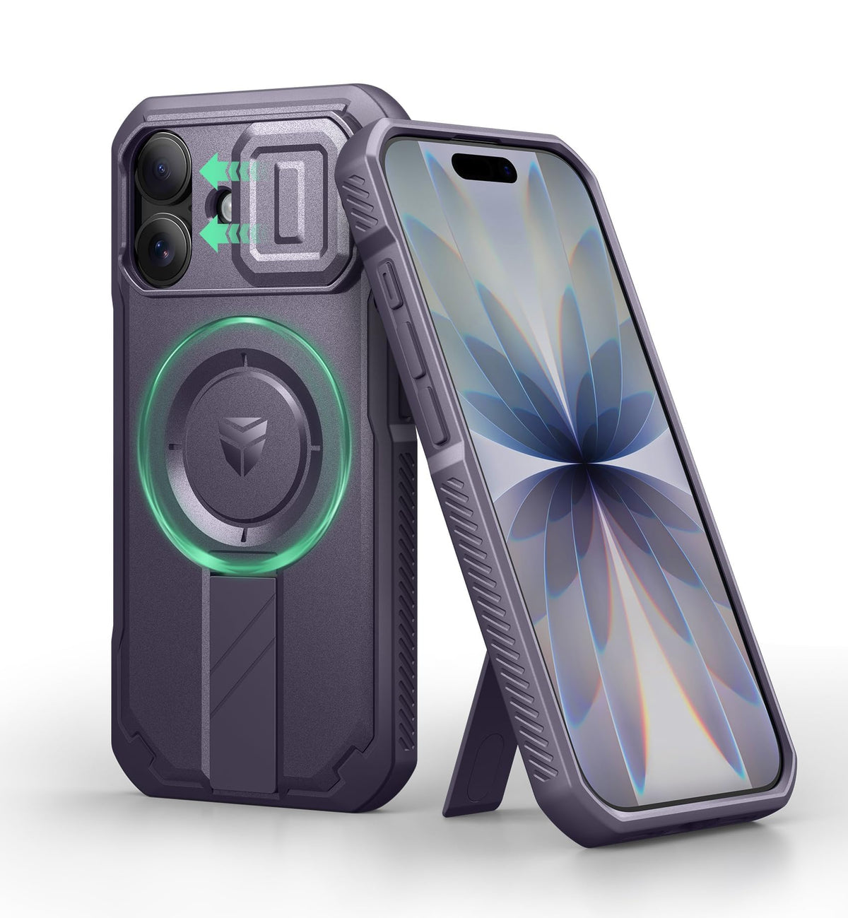 Dexnor for iPhone 17e/16e Case with Slide Camera Cover, 6.1 inch Navy Blue
