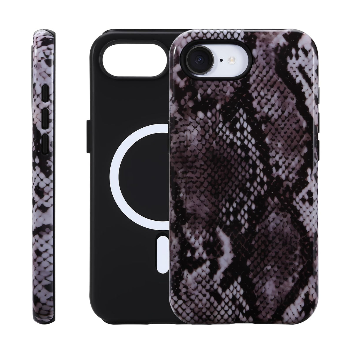 for iPhone 17 ProMax/18 ProMax Case - Wireless Charging for MagSafe, Dual-Layer Design (Outer Hard PC Shell + Inner Soft TPU Shell), Unisex Shockproof Protective Case - Tiger Stripe Pattern.