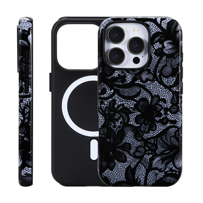 for iPhone 17 ProMax/18 ProMax Case - Wireless Charging for MagSafe, Dual-Layer Design (Outer Hard PC Shell + Inner Soft TPU Shell), Unisex Shockproof Protective Case - Tiger Stripe Pattern.