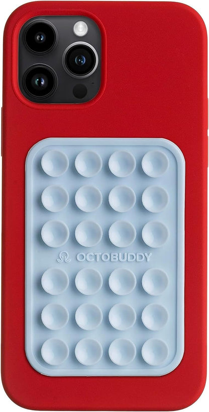 OCTOBUDDY Classic - Silicone Suction Phone Case Adhesive Mount, Baby Blue