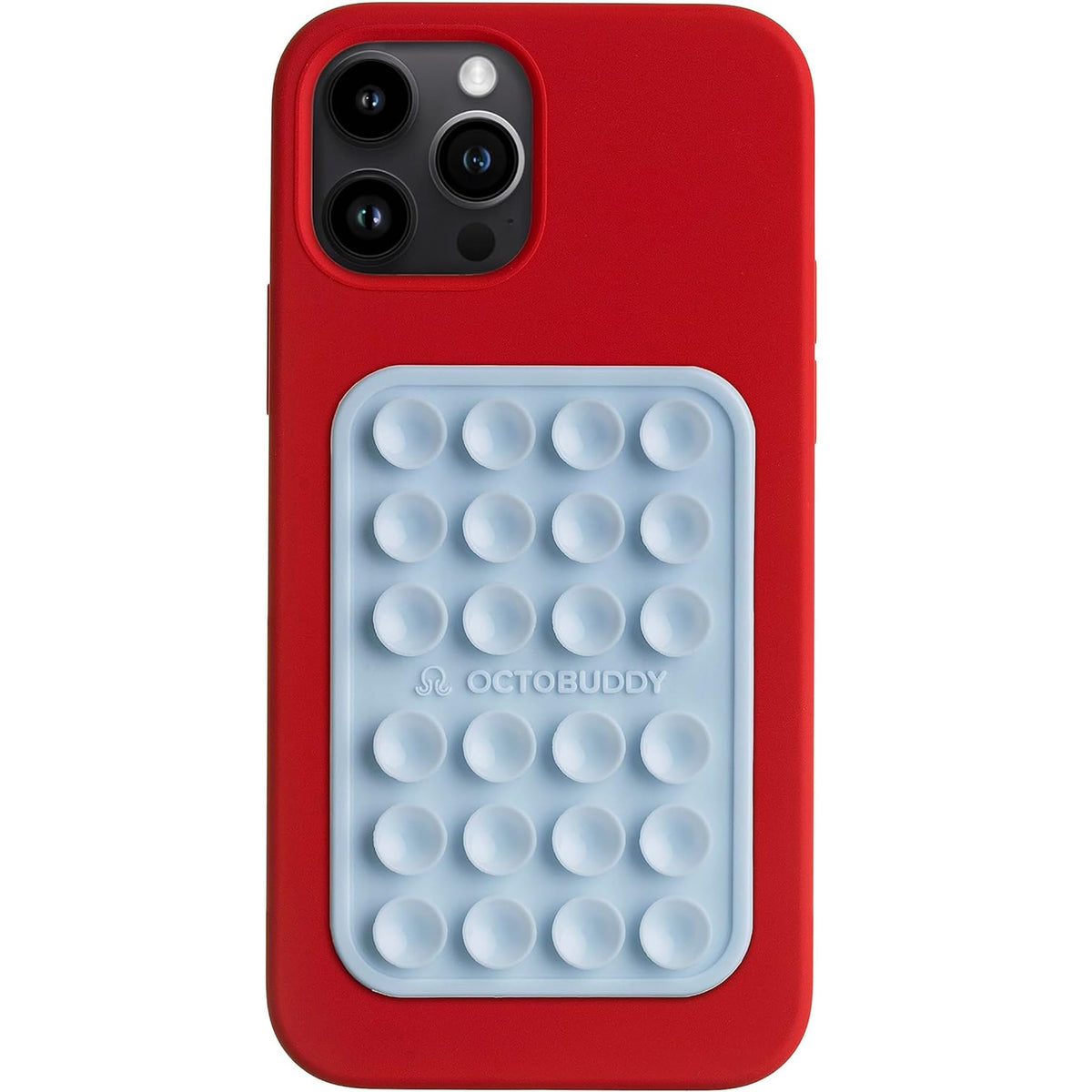 OCTOBUDDY Classic - Silicone Suction Phone Case Adhesive Mount, Baby Blue