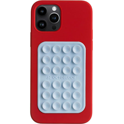OCTOBUDDY Classic - Silicone Suction Phone Case Adhesive Mount, Baby Blue