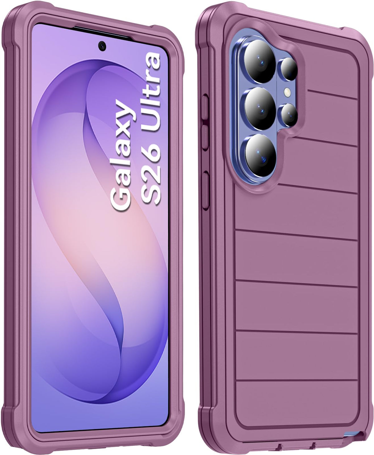 Hensinple for Samsung Galaxy A17 5G Phone Case with Screen Protector, Heavy Duty Military Shockproof Full Body Durable TPU Protective Cover Case for Samsung A17 5G (Black)