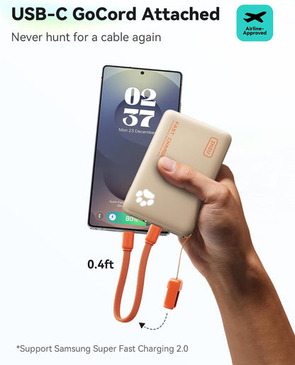 INIU 10000mAh 45W Fast Charging Portable Charger, Smaller Travel Power Bank