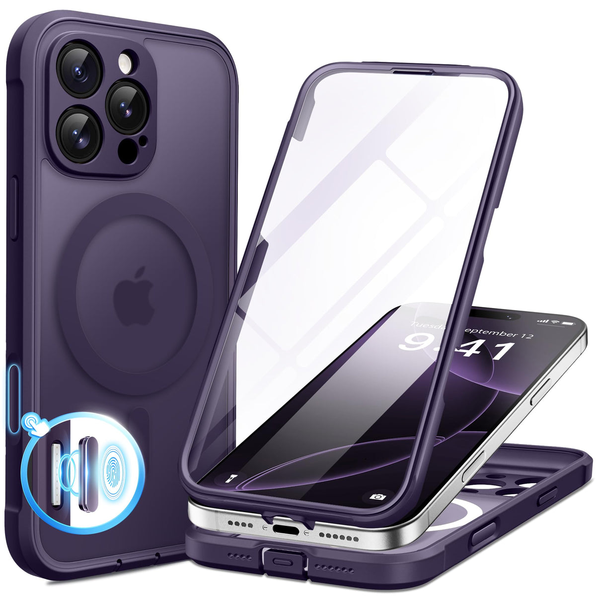 BERFY for iPhone 18 Pro Max Case/iPhone 17 Pro Max Case, Fit for Magsafe