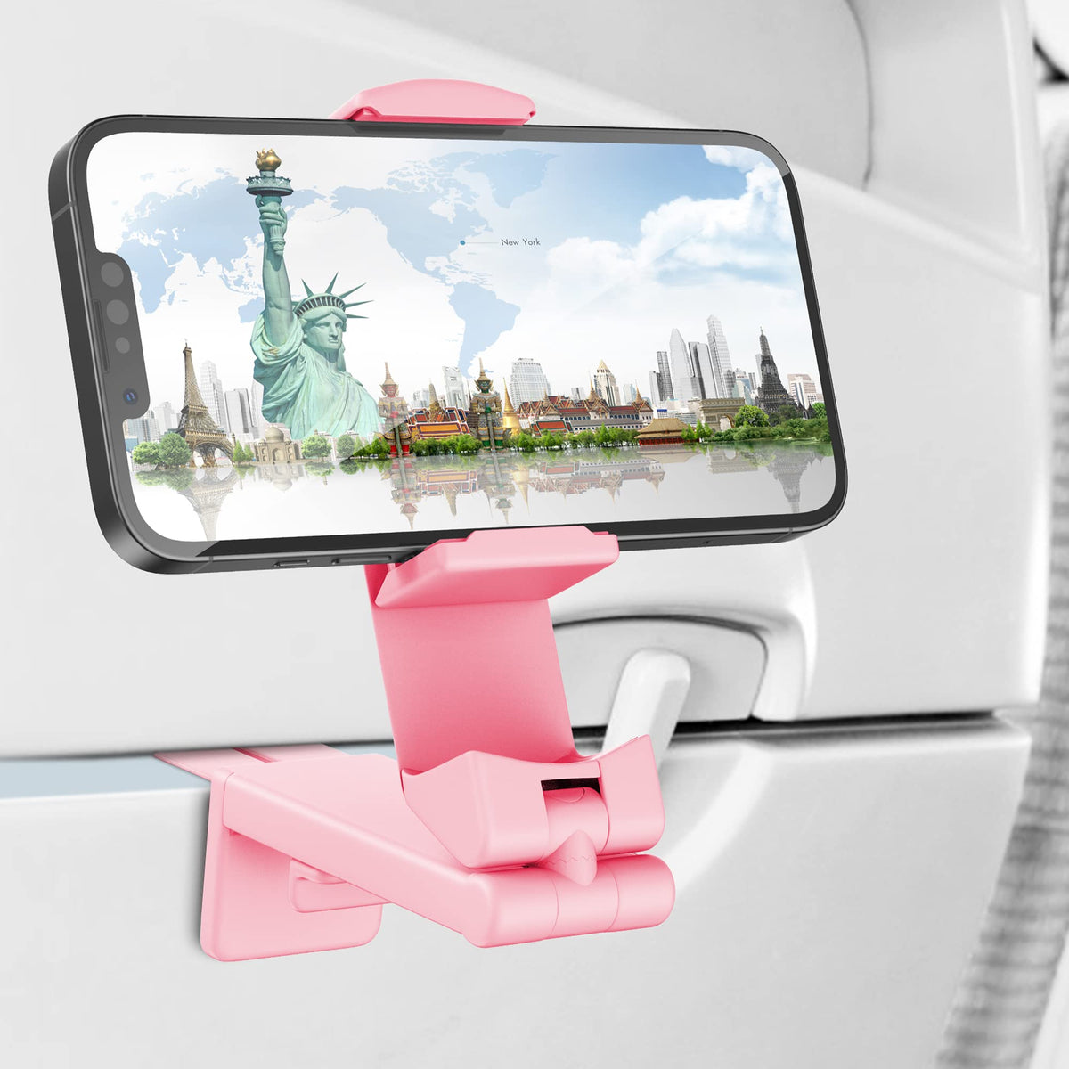 Perilogics Universal Airplane Phone Holder Mount, Plane Travel Essentials