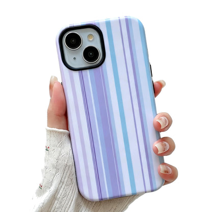 Colorful Striped Pattern Phone Case,for iPhone 15
